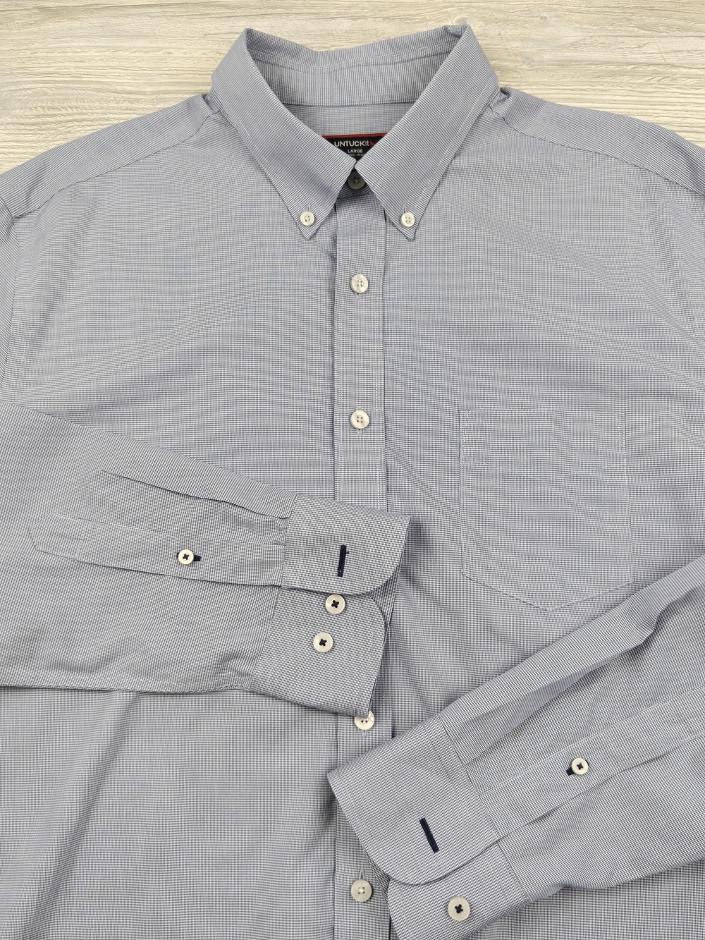 Classic Button-Down Men's Shirt in Light Blue